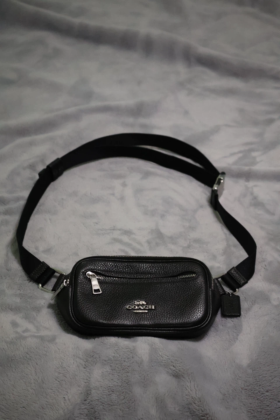Coach Pebble Leather Belt Bag Black - photo 3