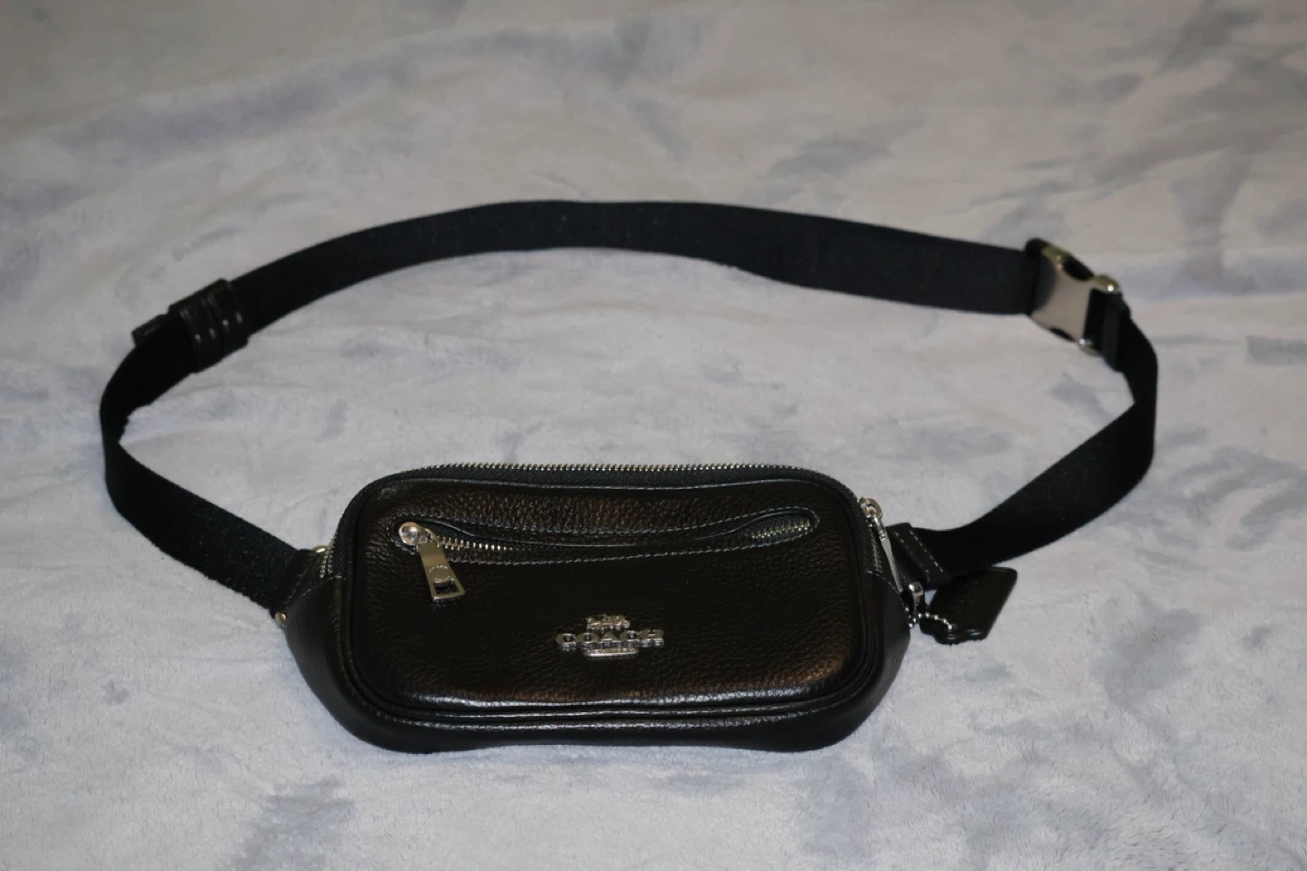 Coach Pebble Leather Belt Bag Black - photo 2