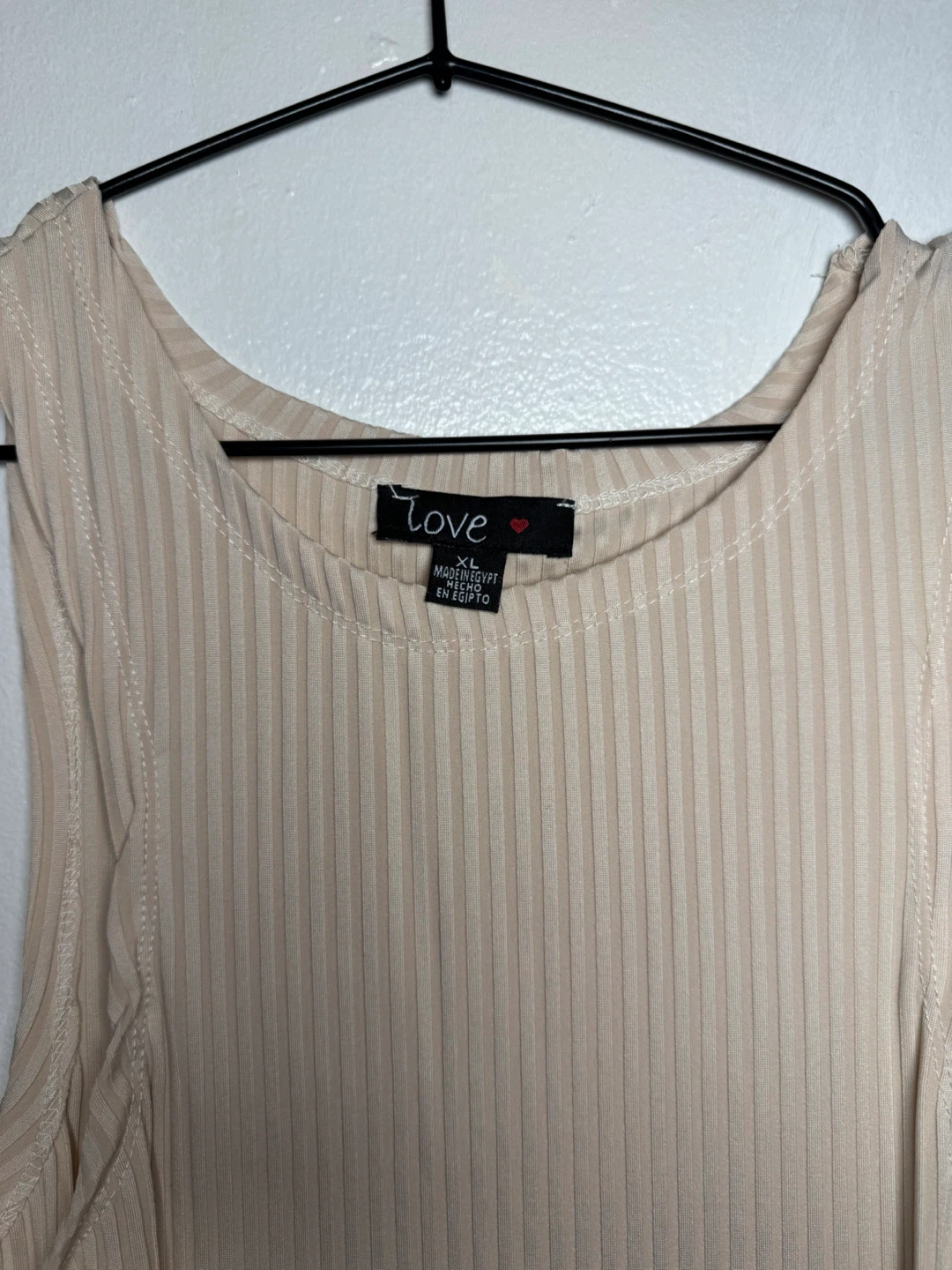 LOVE Ribbed Cutout Tank Top XL - photo 2
