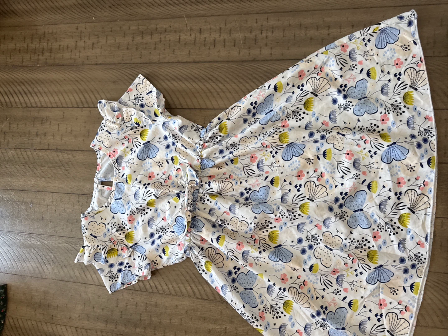 Girls Butterfly Floral Dress