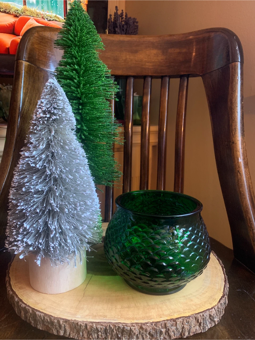 Vintage E.O. Emerald Green Glass Bowl/Planter🏆