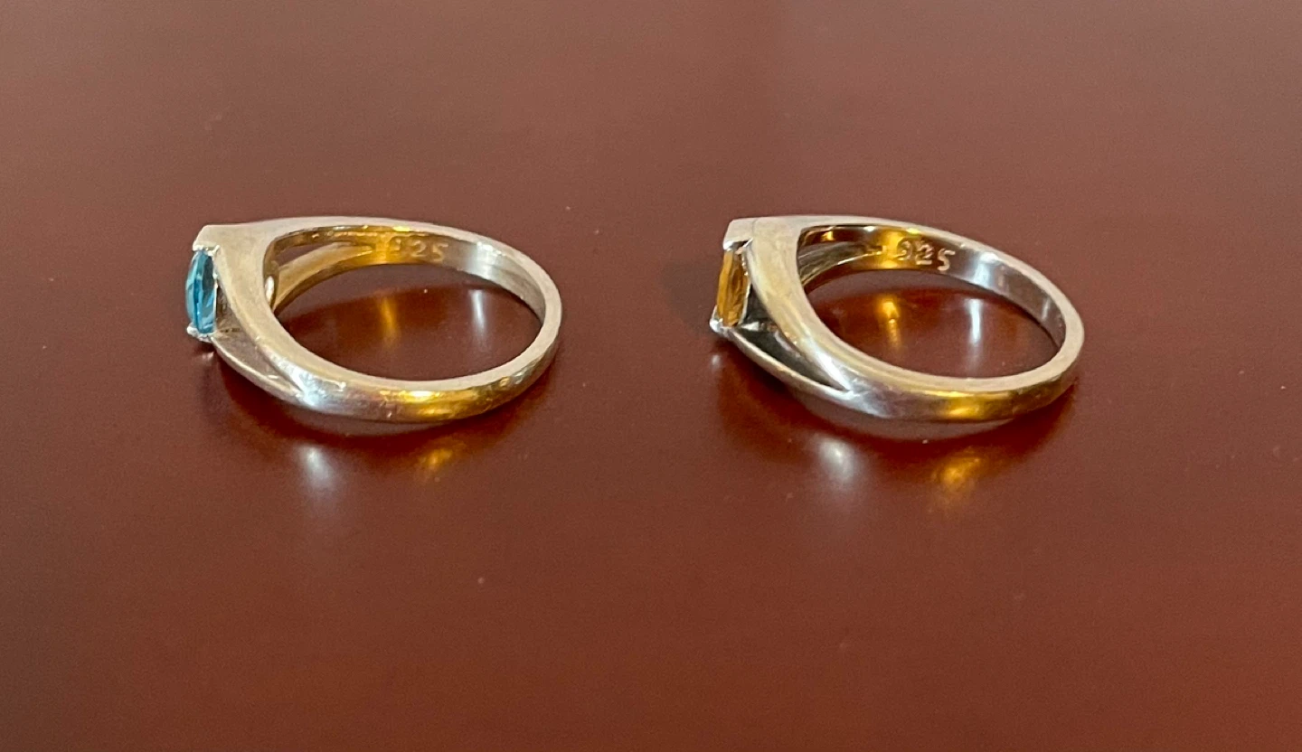 Topaz and Sterling Silver rings - photo 2