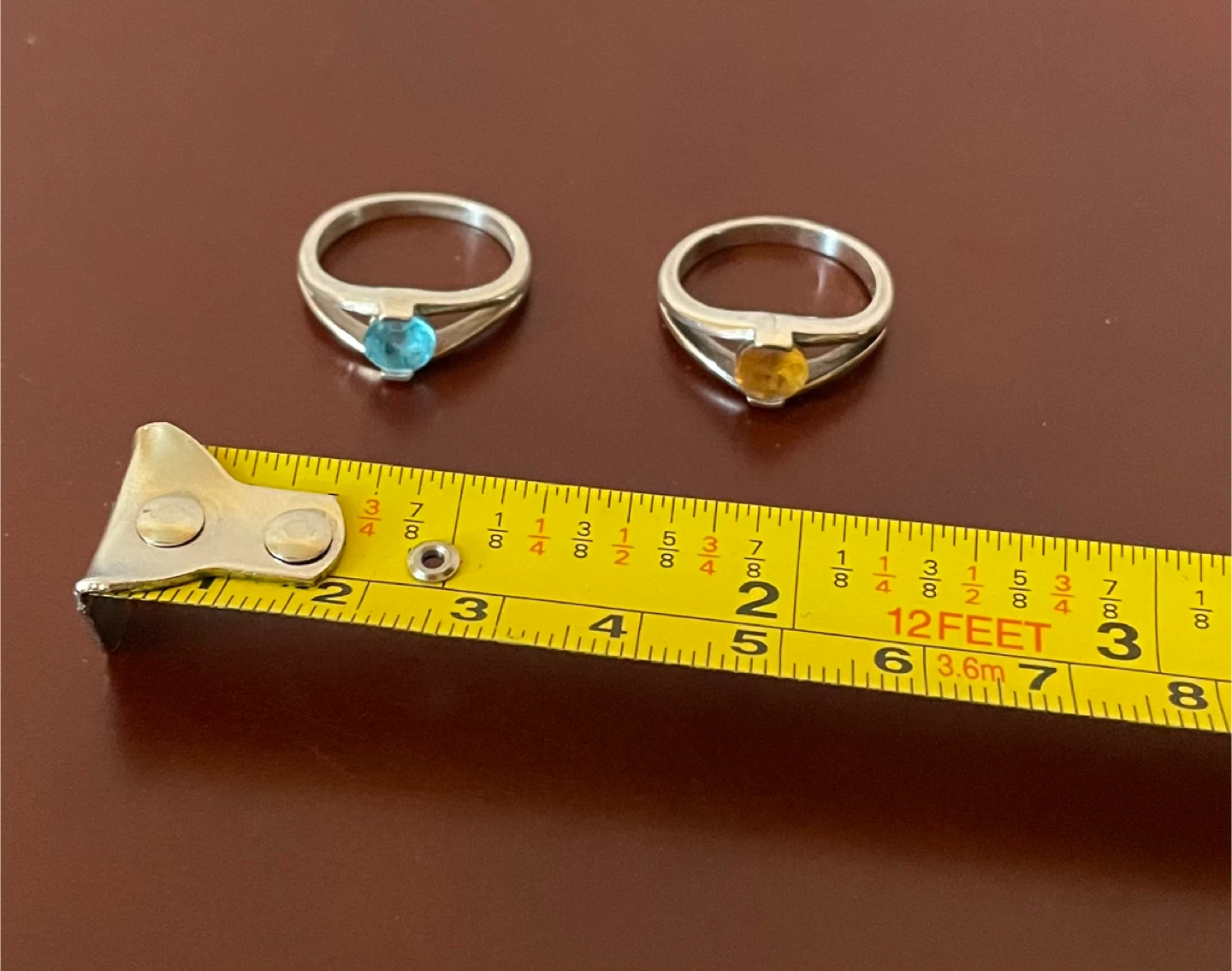 Topaz and Sterling Silver rings