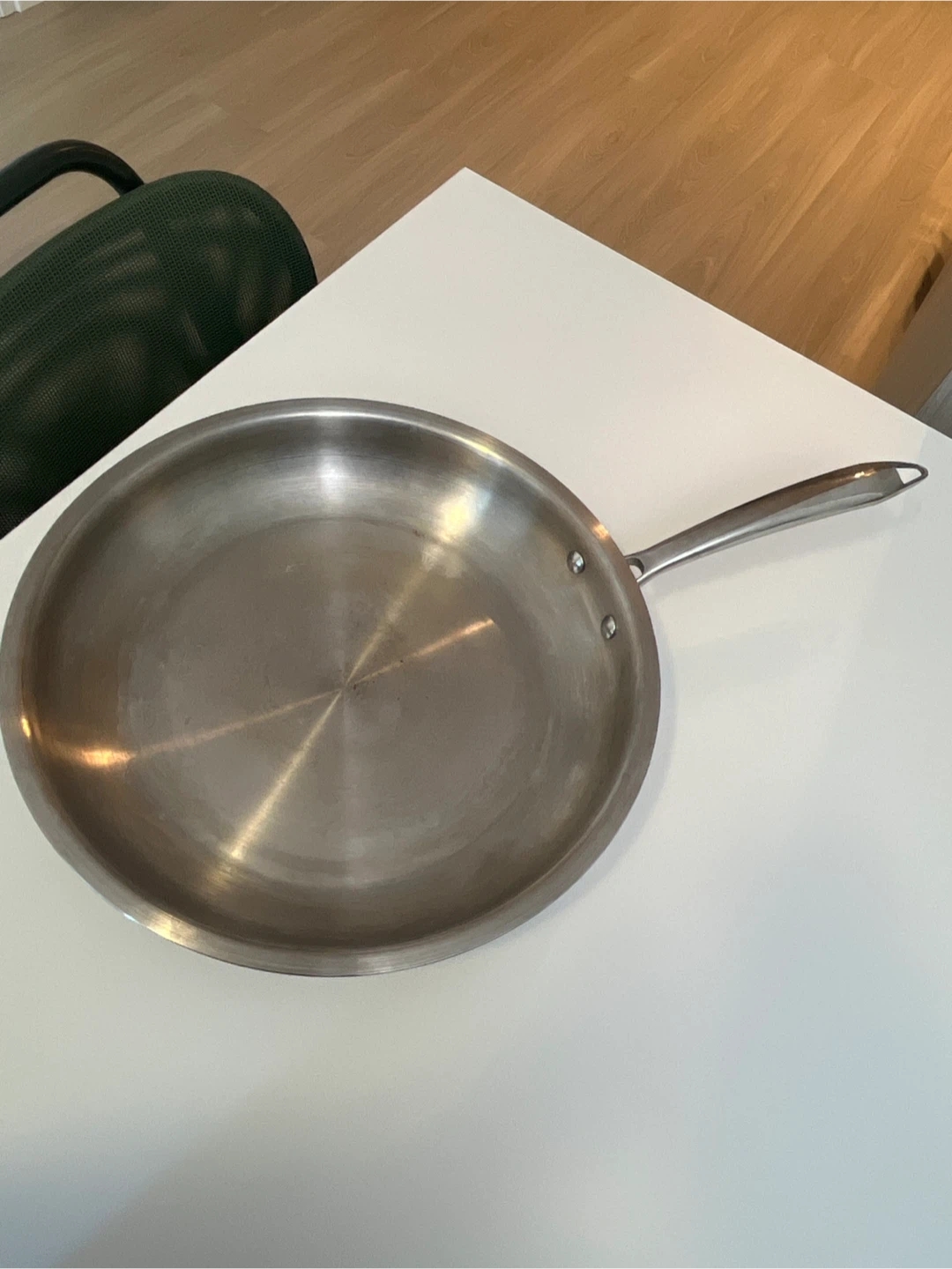 Large Stainless Steel Frying Pan from Marshall’s