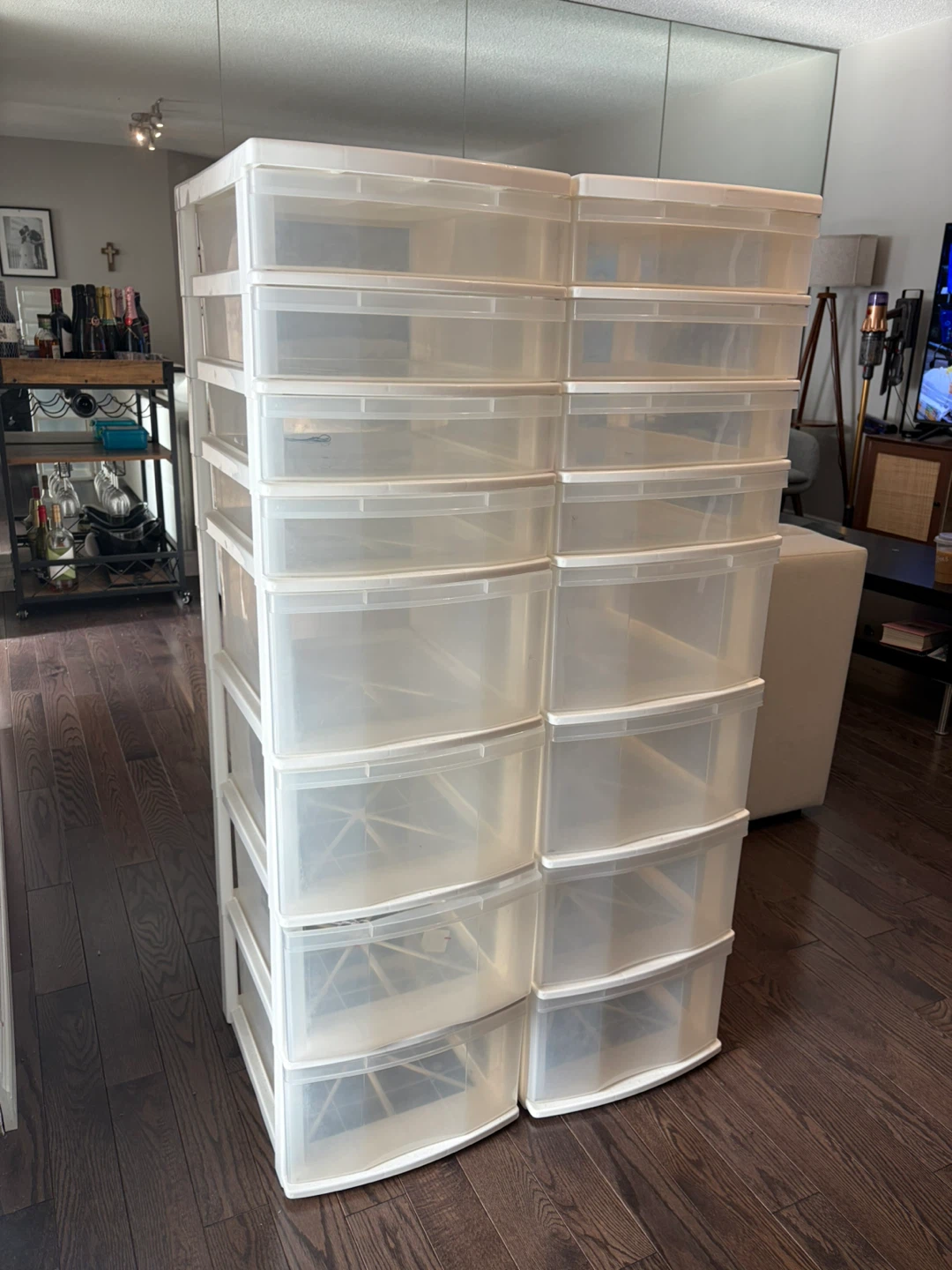 Stackable Plastic Drawer Storage Units