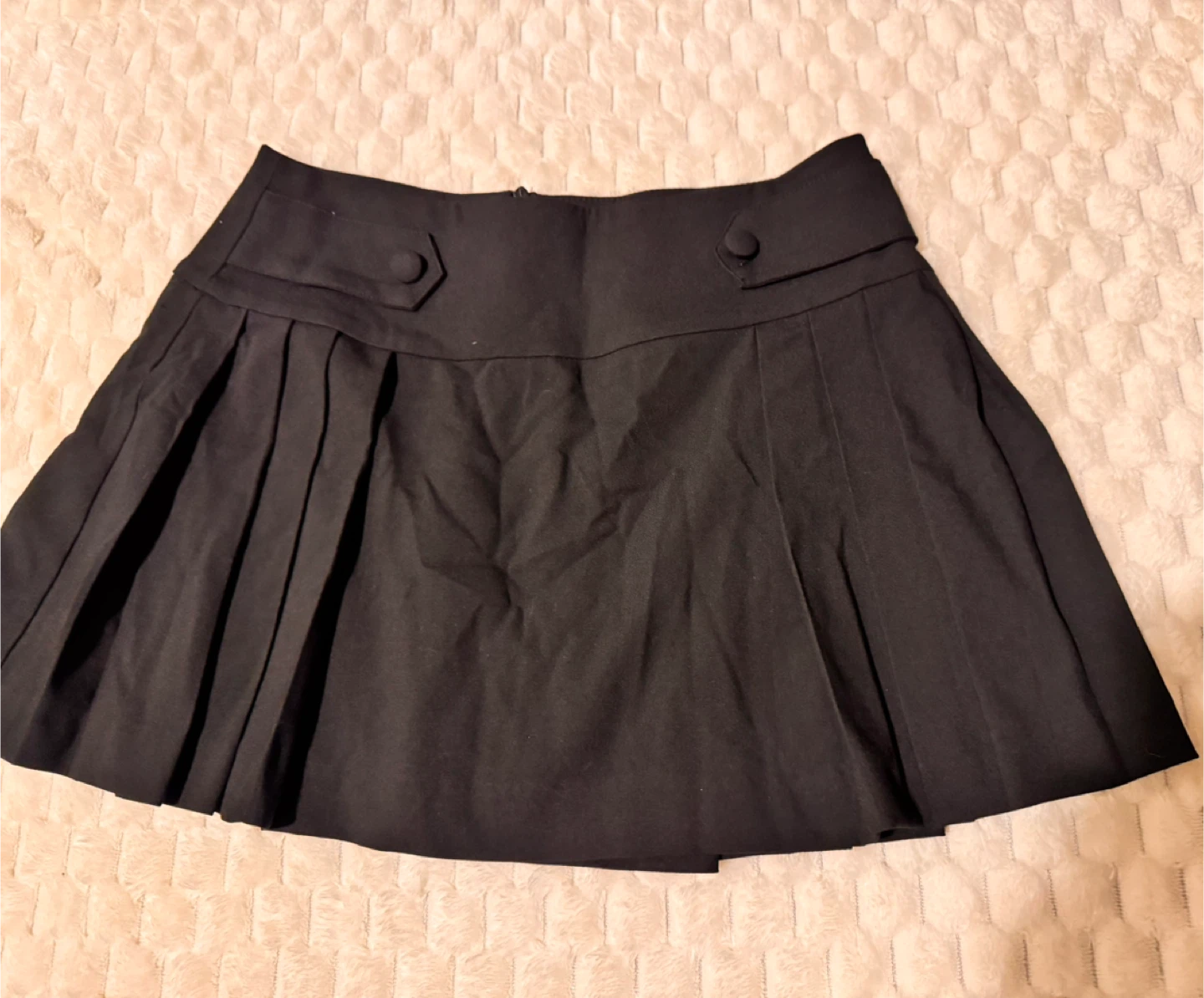 Zara Black Pleated Mini Skirt - XS