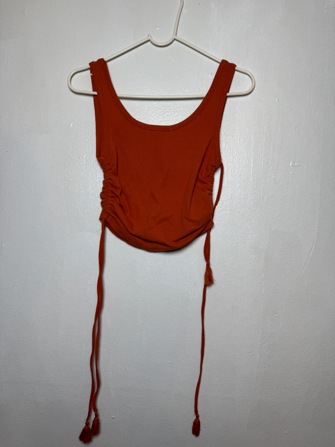BCBG Generation Orange Ruched Tank Top - XS - photo 3