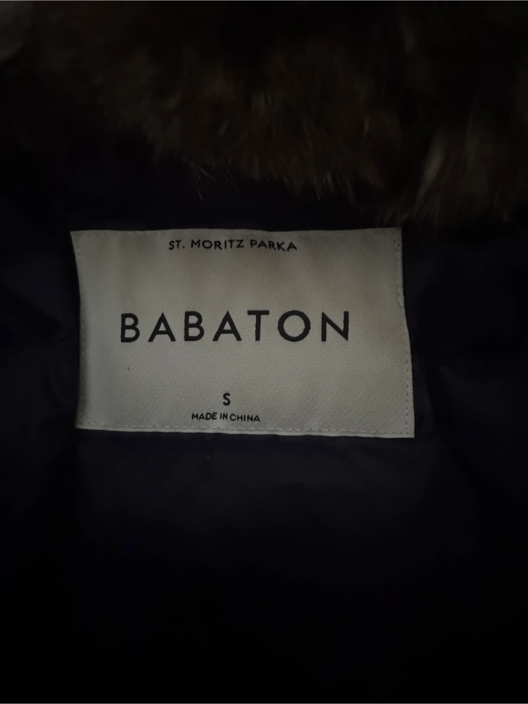 Babaton St. Moritz Parka - Navy - Size S - photo 4