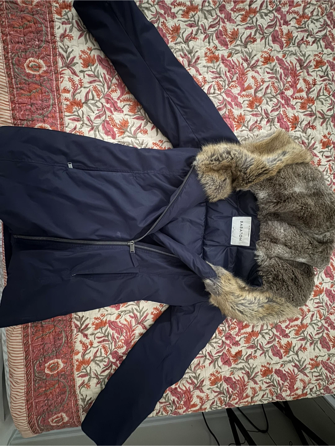 Babaton St. Moritz Parka - Navy - Size S