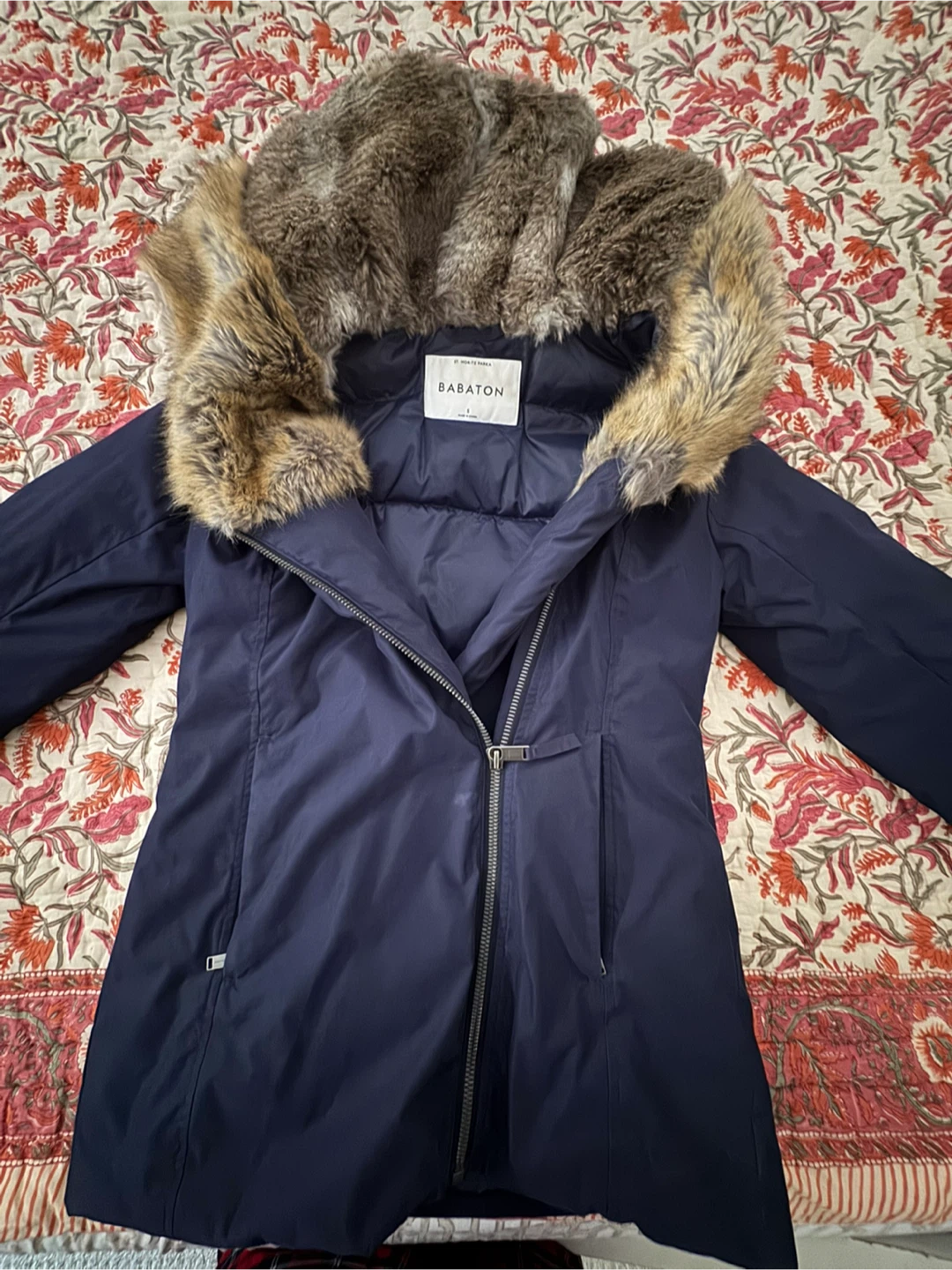 Babaton St. Moritz Parka - Navy - Size S - photo 2