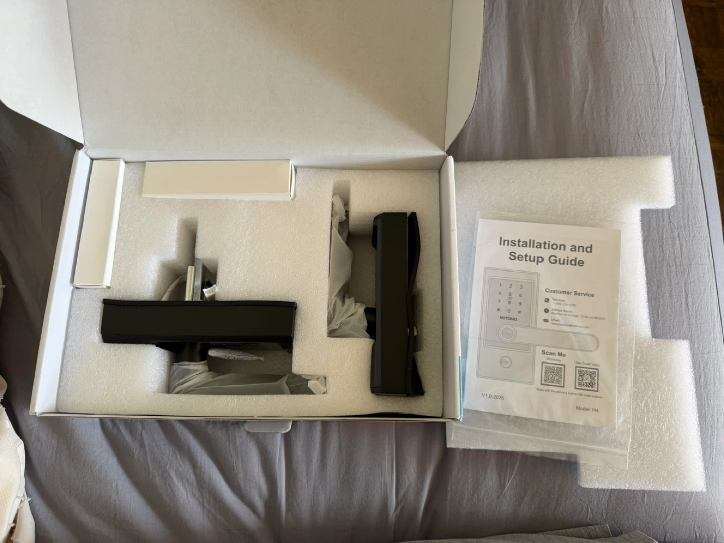 NUTOMO Smart Wi-Fi Deadbolt with Handle - Model H4 - photo 2