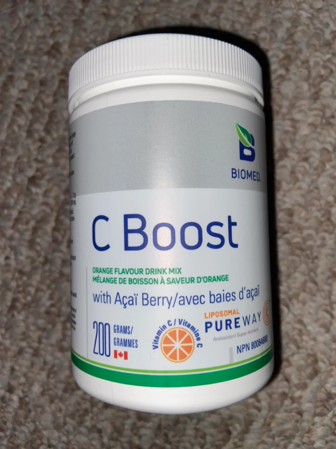 Biomed C Boost Orange Flavour Drink Mix with Açaí Berry - 200g