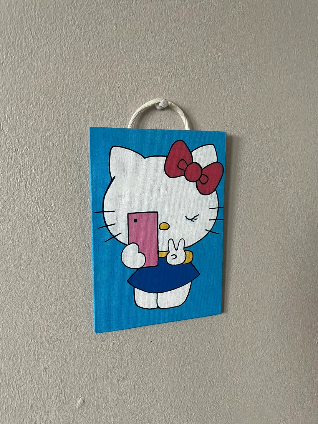 Hello Kitty Acrylic Painting - photo 2
