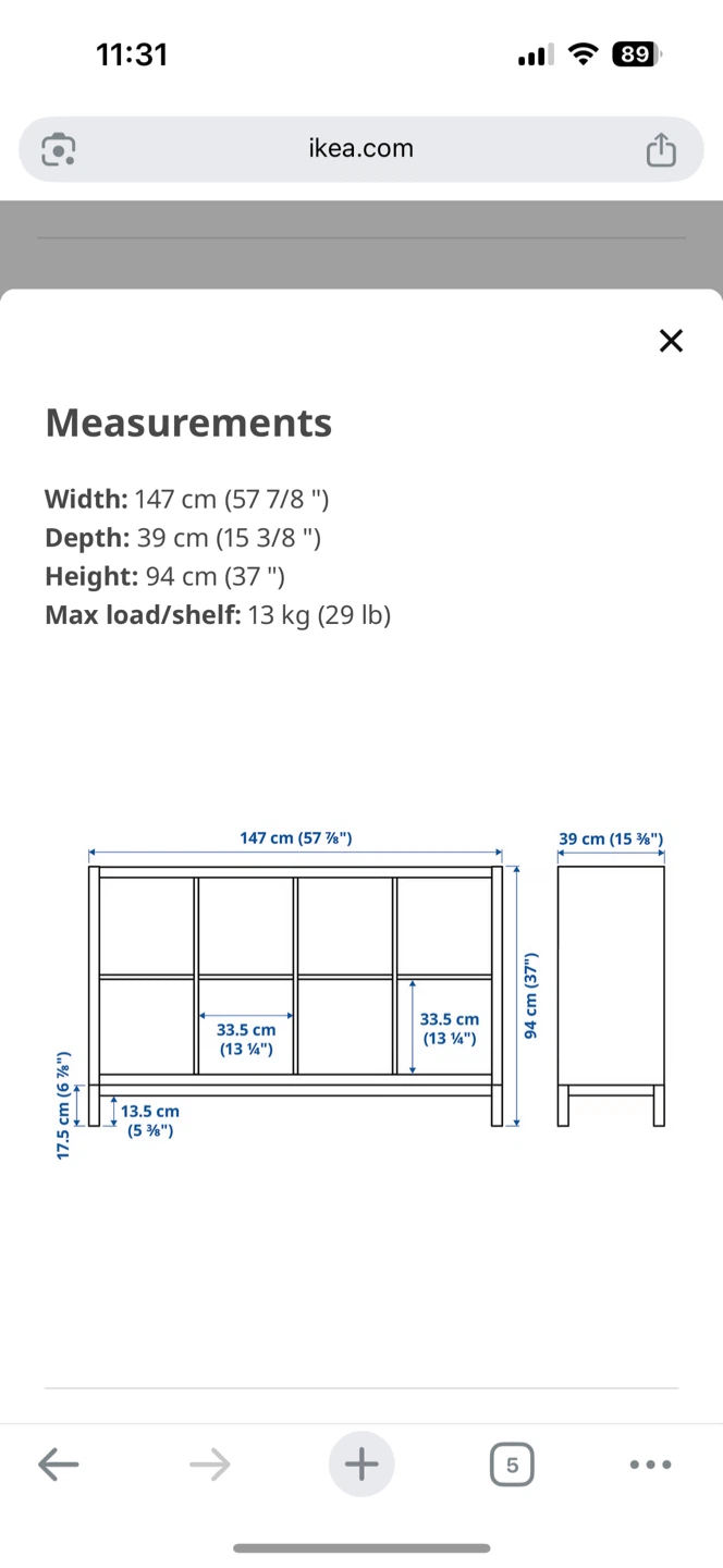 IKEA Kallax Shelf Unit - White - photo 3