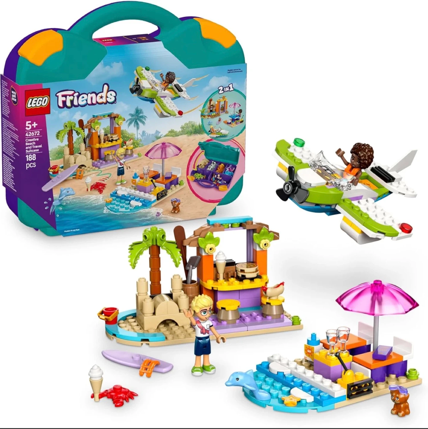 LEGO Friends Creative Beach and Travel Suitcase 42672