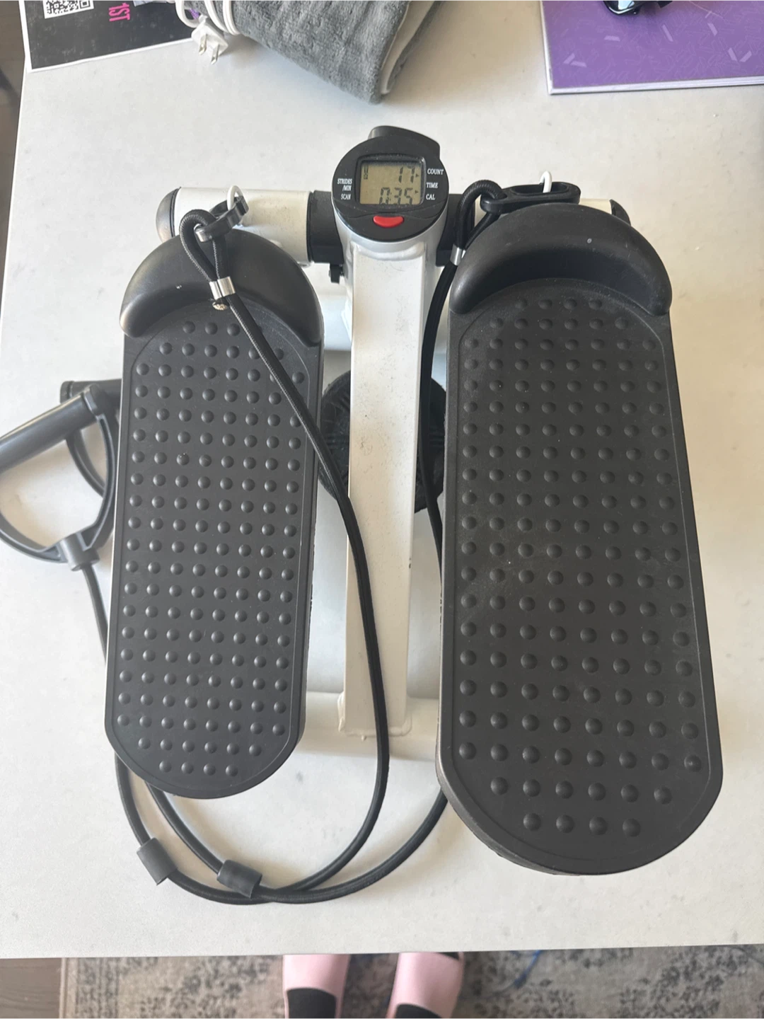 Mini Stepper with Resistance Bands