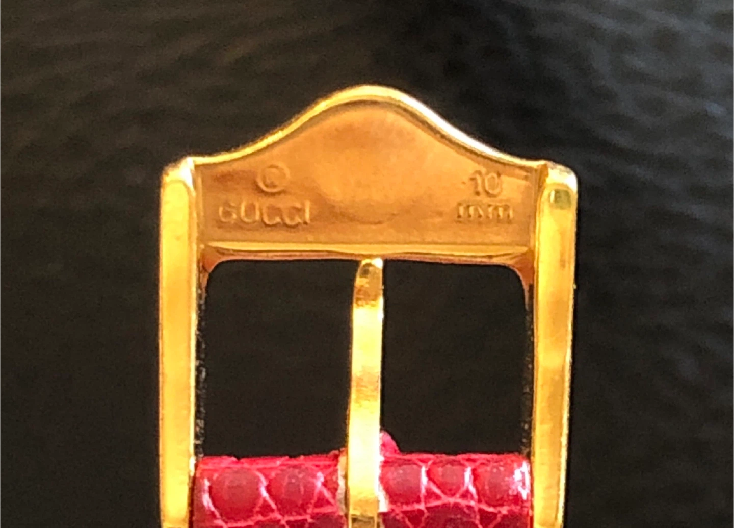 Gucci Red Lizard Watch Strap 12mm