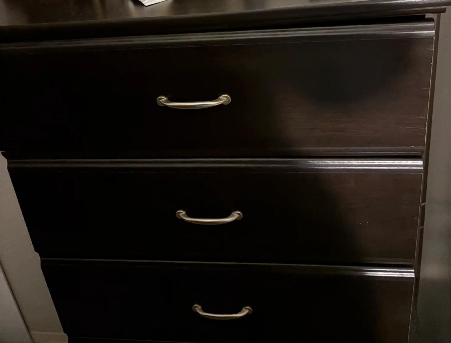 Dark Brown 4-Drawer Dresser