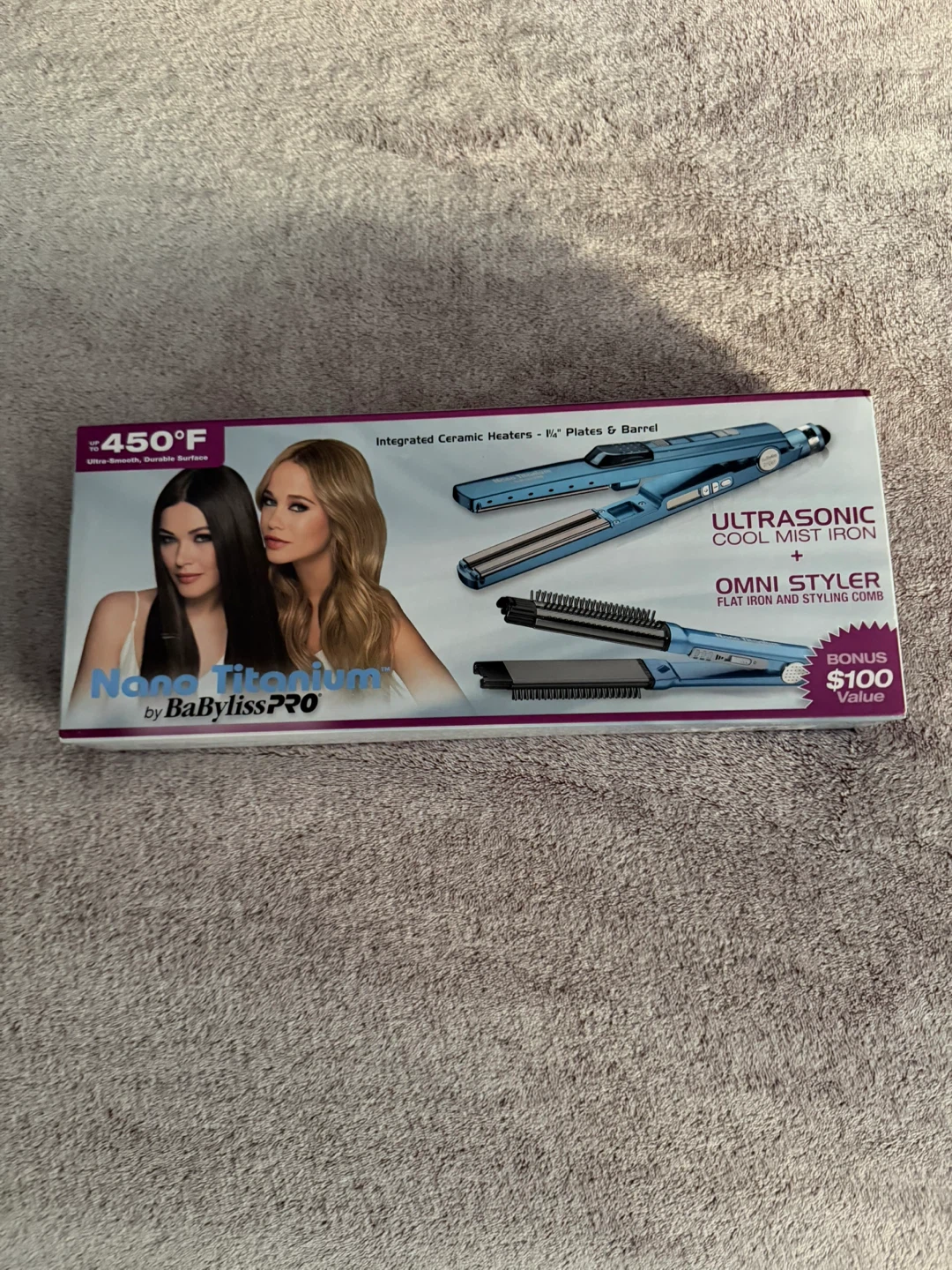 BaBylissPRO Nano Titanium Ultrasonic Cool Mist Iron