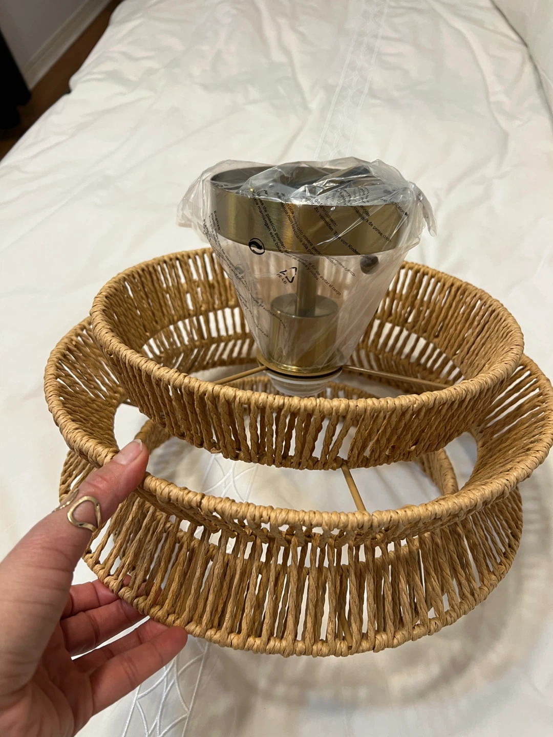 Wicker Pendant Light Shade - photo 3