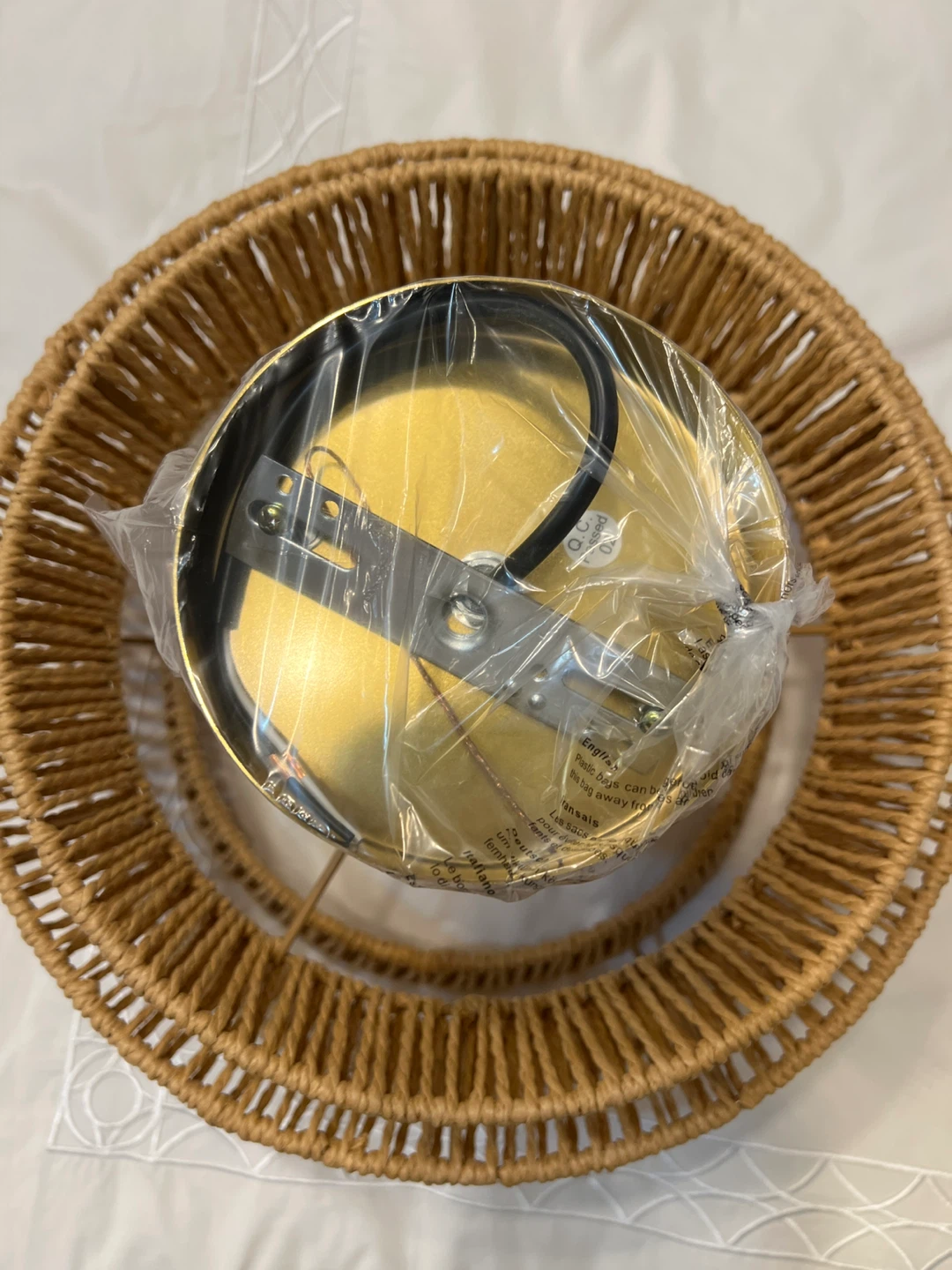 Wicker Pendant Light Shade - photo 4