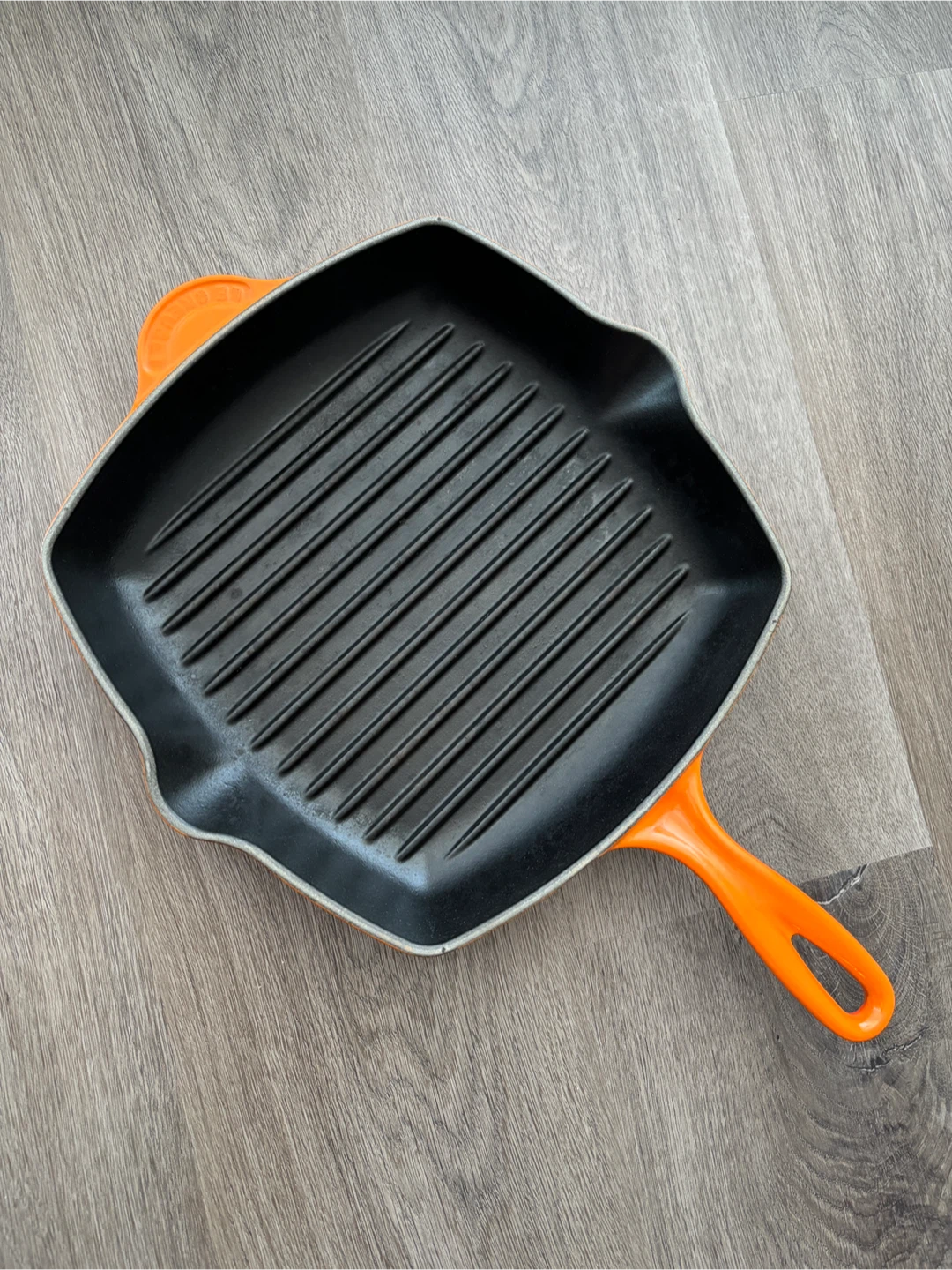 Le Creuset Square Skillet Grill Pan - Flame Orange