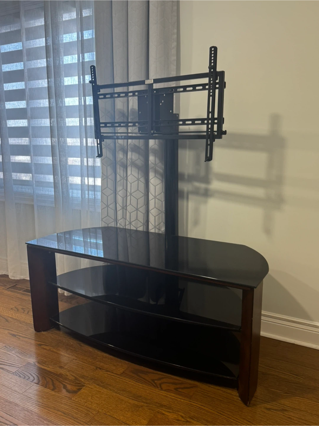Glass TV Stand with Mount