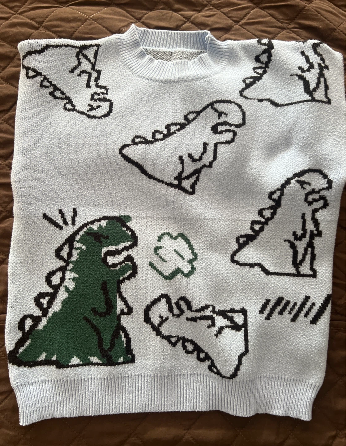Light Blue Dinosaur Sweater - photo 2