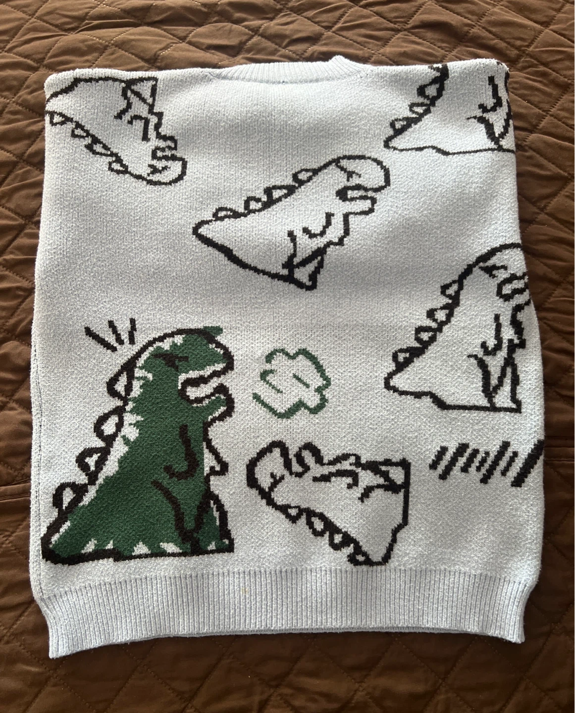 Light Blue Dinosaur Sweater - photo 3