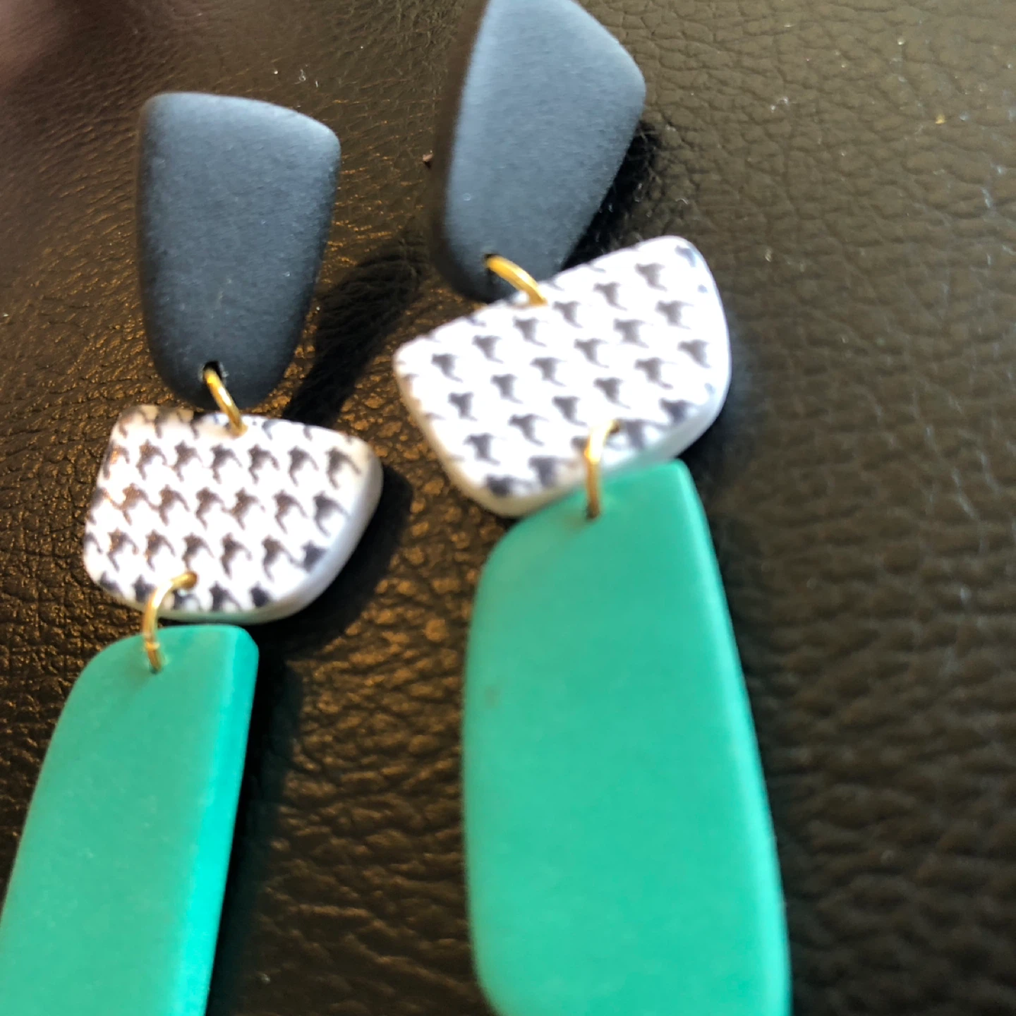Abstract Drop Earrings - photo 2