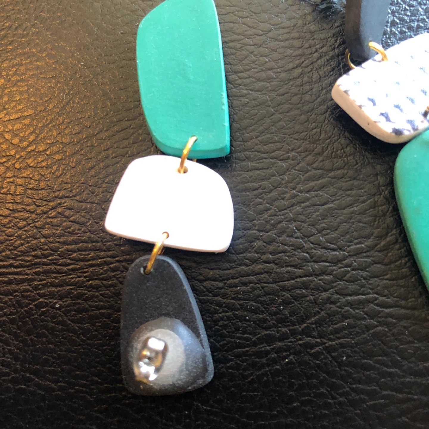 Abstract Drop Earrings - photo 3