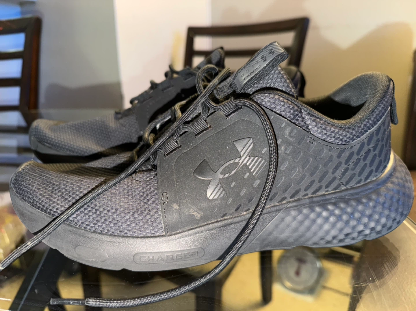 Under Armour Charged Assert 10 Men's Running Shoes - Black - photo 3