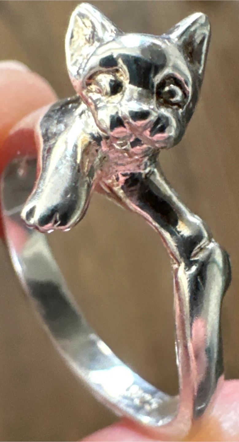 Silver Cat Ring Set - photo 2