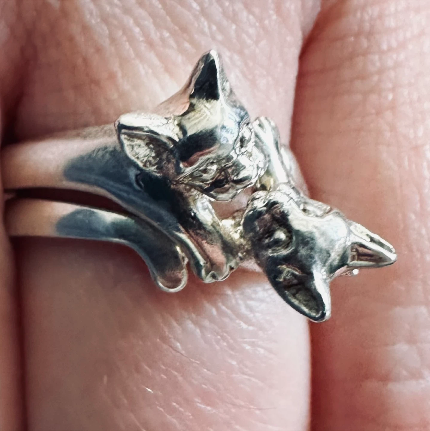 Silver Cat Ring Set - photo 3