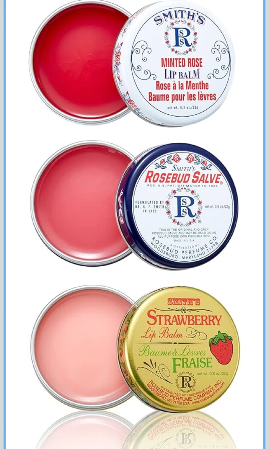 Smith's Rosebud Salve Trio - Minted Rose, Rosebud, Strawberry