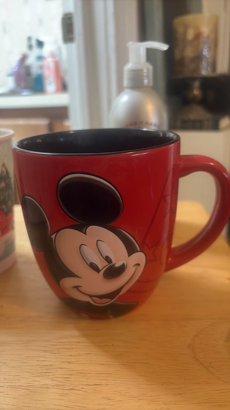 Disney Parks Mickey Mouse Red Ceramic Mug