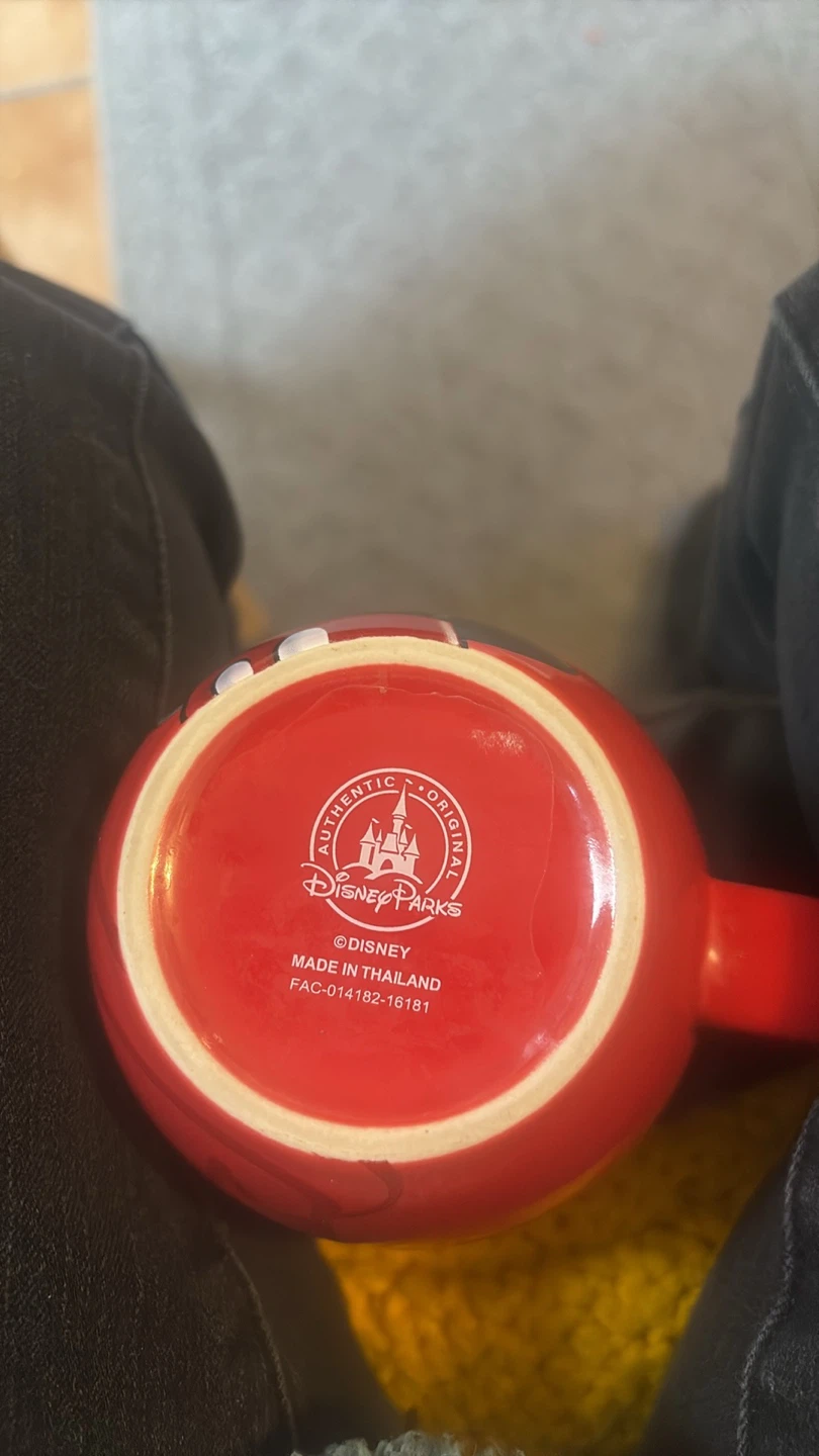 Disney Parks Mickey Mouse Red Ceramic Mug - photo 3