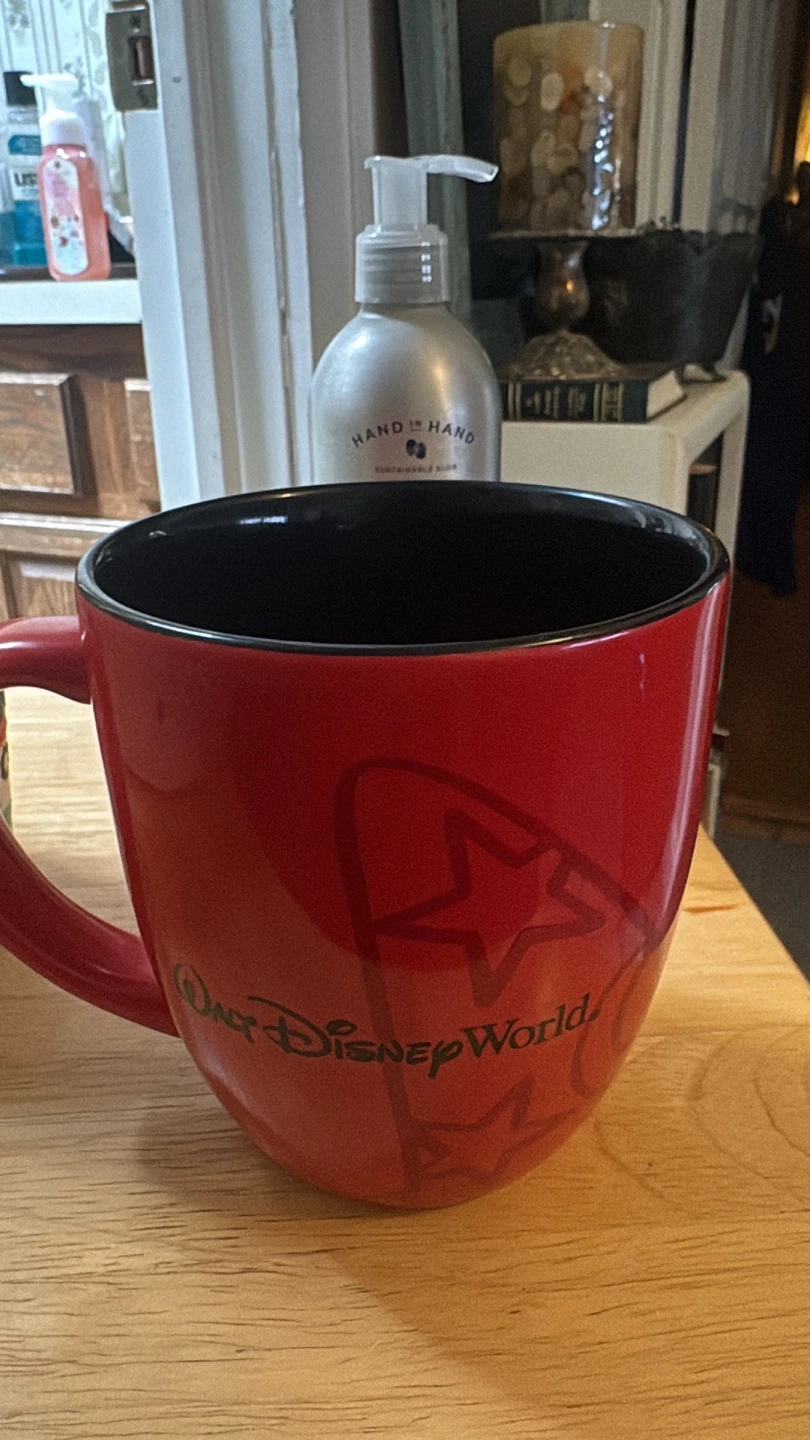Disney Parks Mickey Mouse Red Ceramic Mug - photo 2