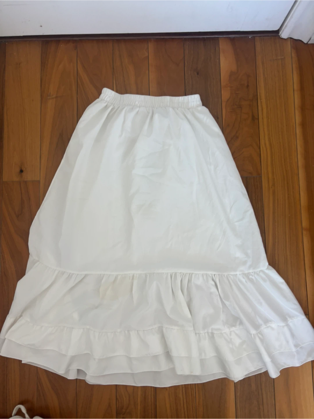 White Skirt with Ruffles
