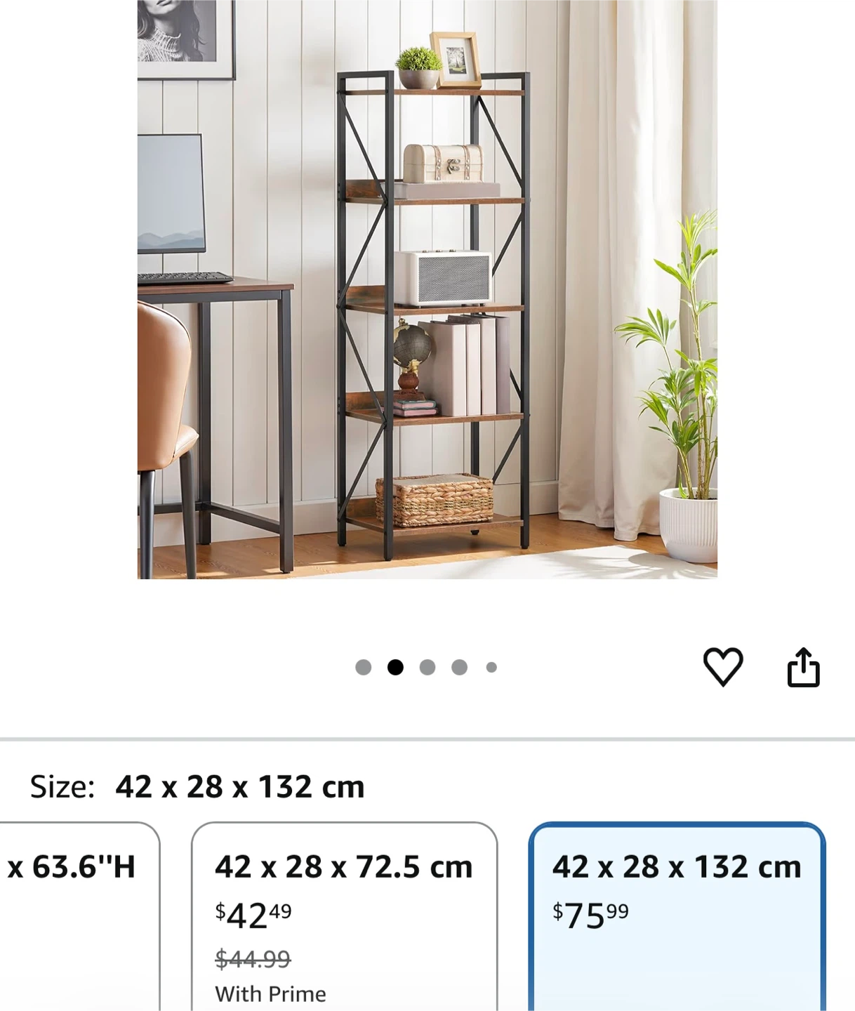 5-Shelf Bookshelf/Storage Unit - photo 3