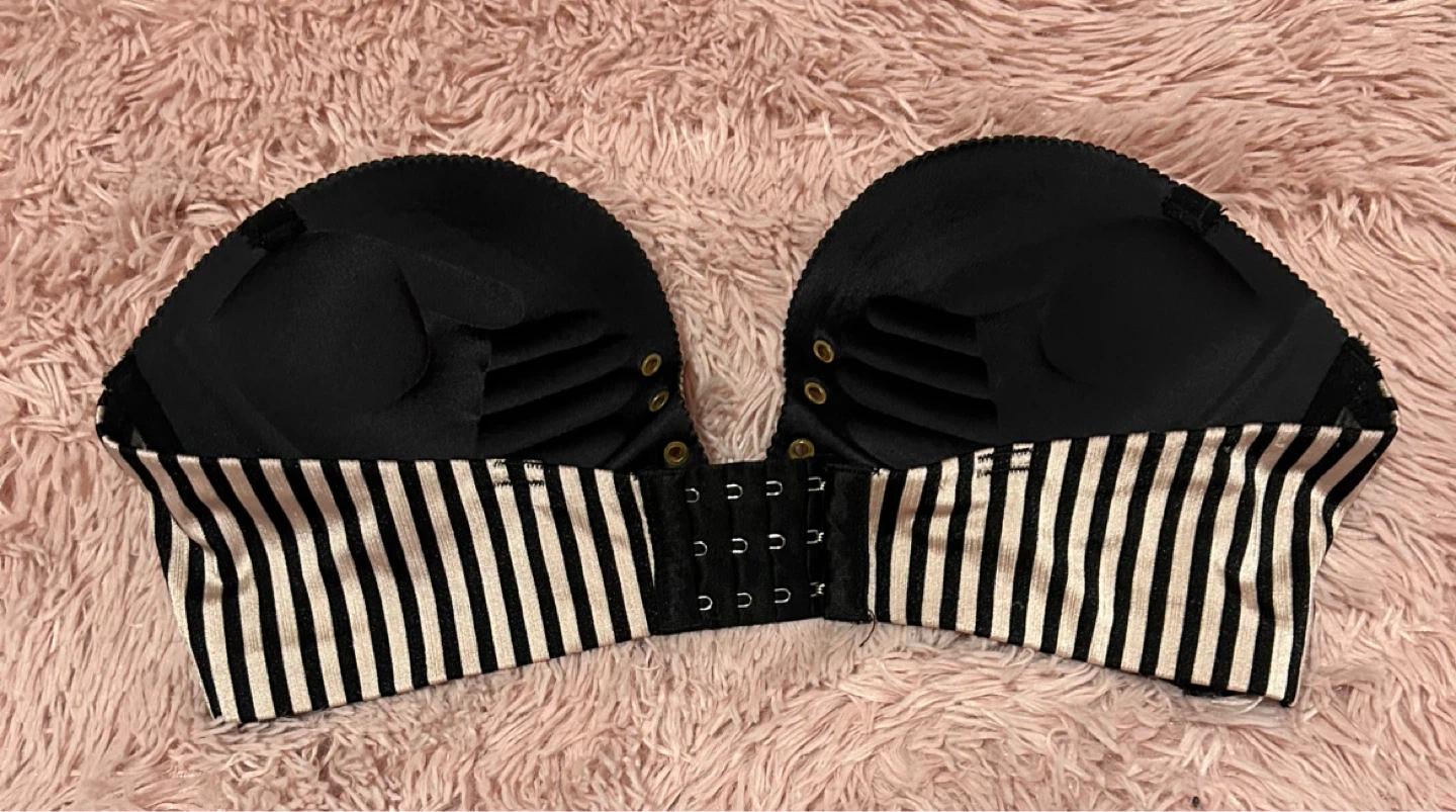 Strapless Pinstripe Bra with Front tie up🏆 - photo 5