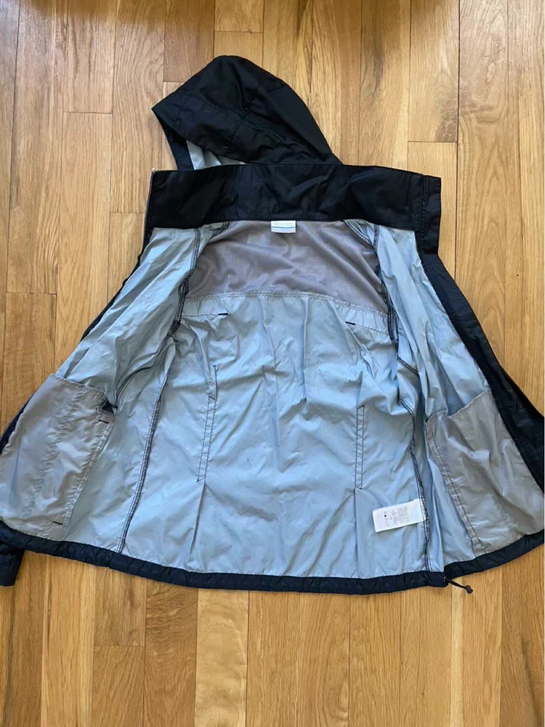 Columbia Black Hooded Rain Jacket 🏆 - photo 2