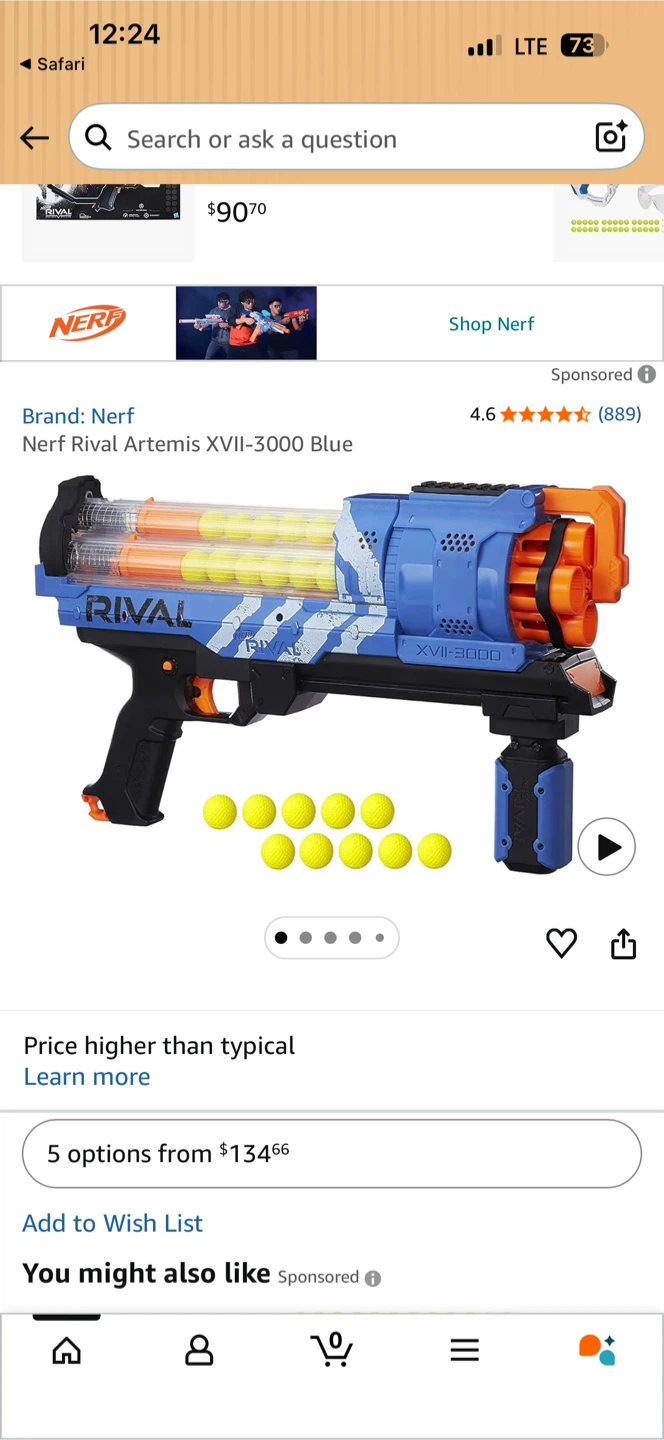 Nerf Rival Artemis XVII-3000 Blaster - photo 3