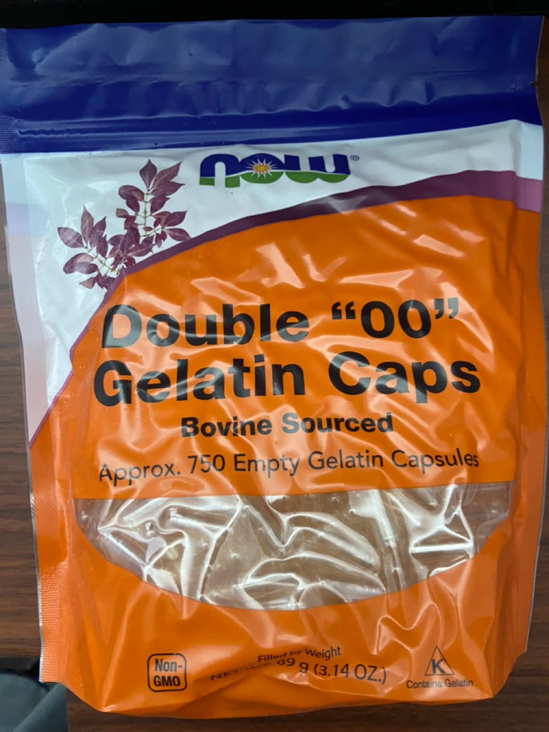 NOW Foods Double "00" Gelatin Caps - Approx. 750 Empty Capsules