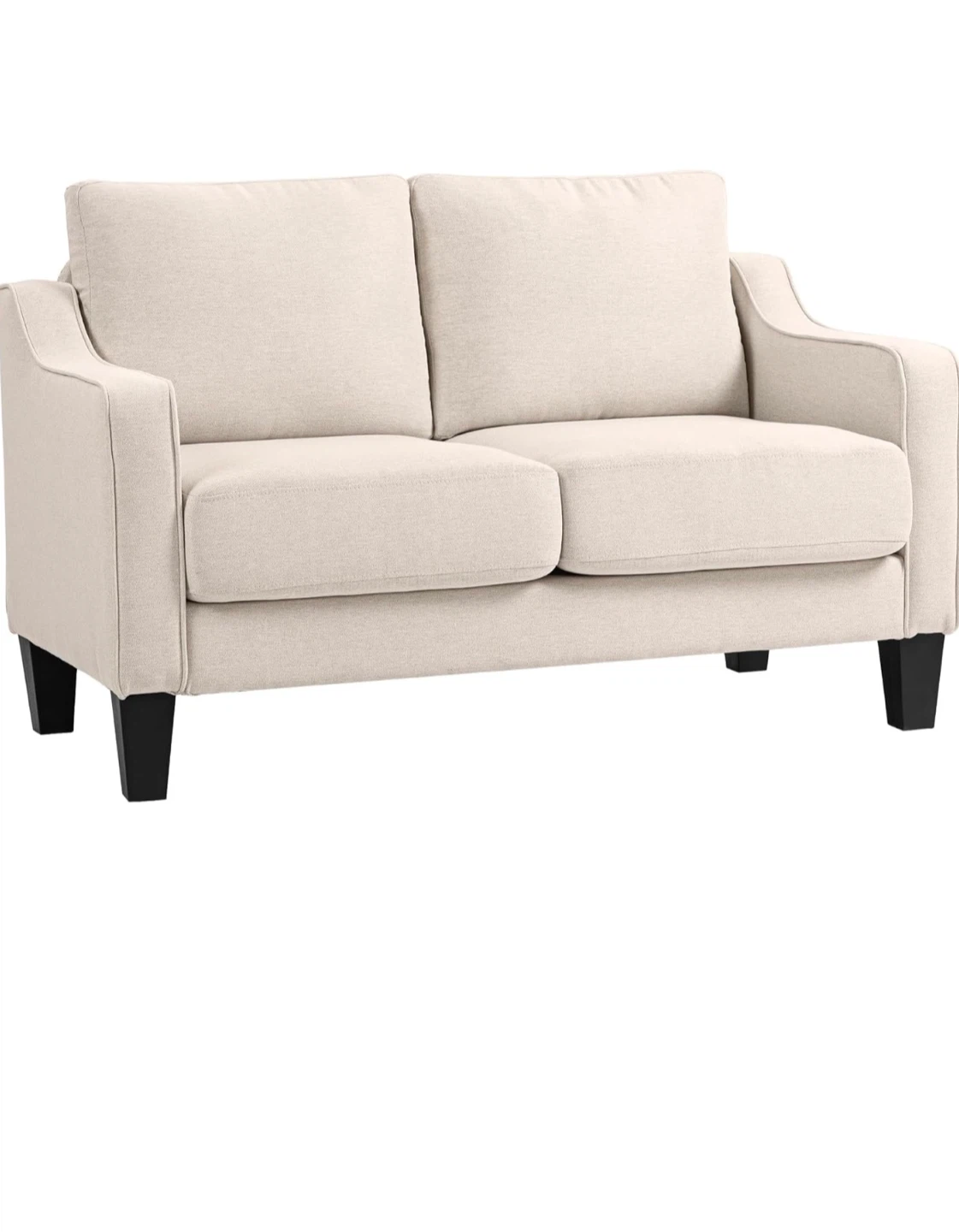 Cream Loveseat Sofa