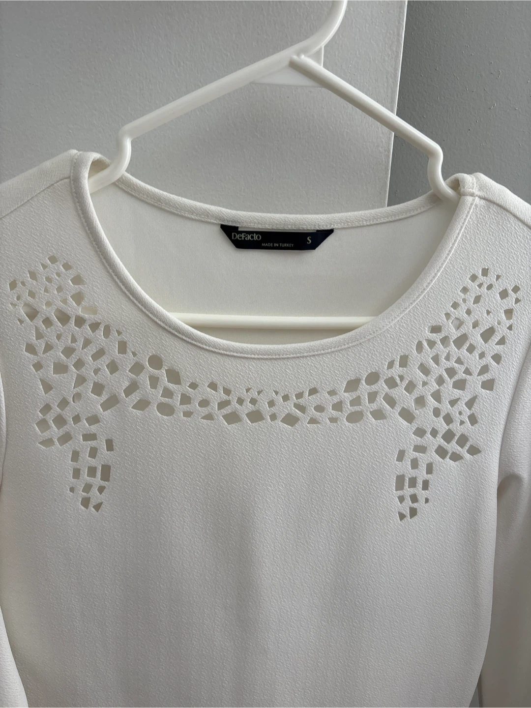White Peplum Top - photo 2