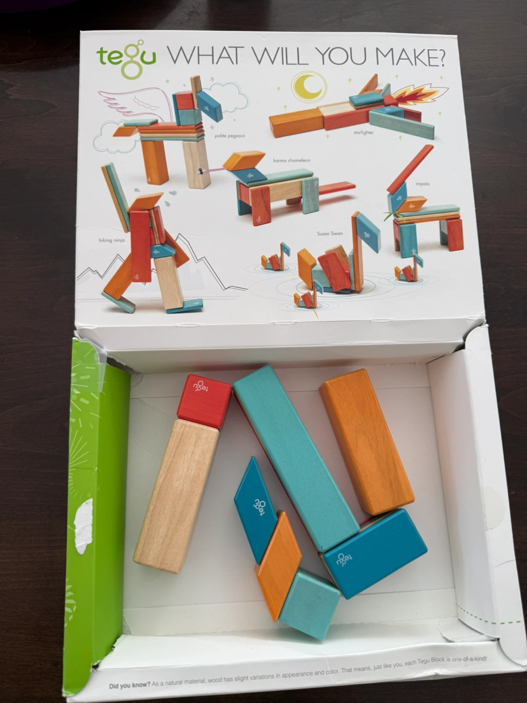 Tegu Magnetic Wooden Blocks - Sunset 14-Piece Set - photo 2