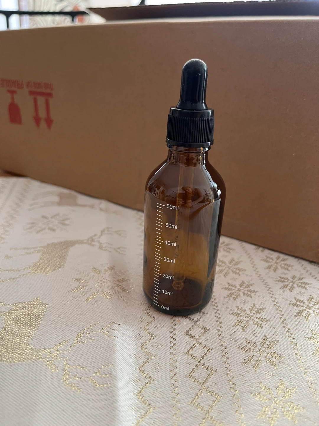 30 Dark Amber Glass Dropper Bottles (New In Box) - photo 2