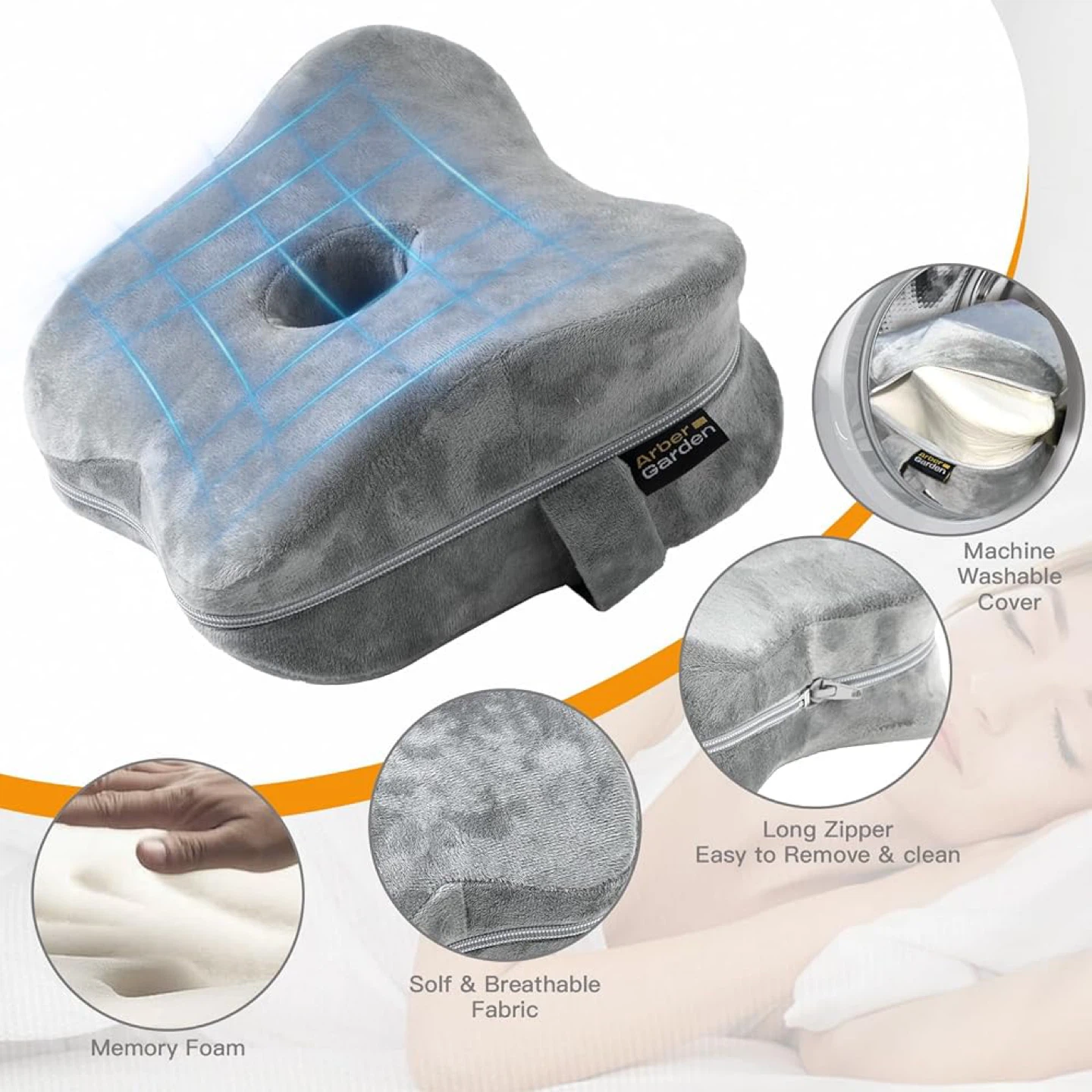 Arber Garden Memory Foam Leg Pillow - photo 4