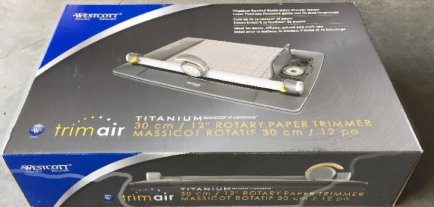 Westcott 12" Titanium Bonded Rotary Paper Trimmer